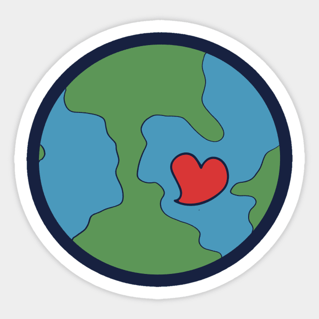 Earth Love Sticker by bubbsnugg